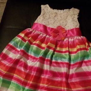 Multicolored girls dress